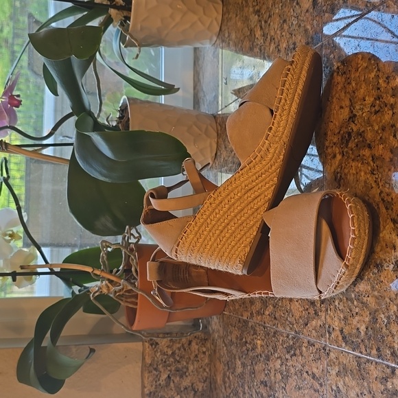 GENTLE SOULS - Jalleen Suede Ankle Strap Wedge